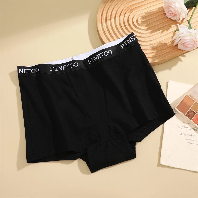 Women's Cotton Seamless Panties Sports Boxers Underwear Female Solid Color Briefs Cozy Lingerie Intimate Underpants Soft S-XXL
