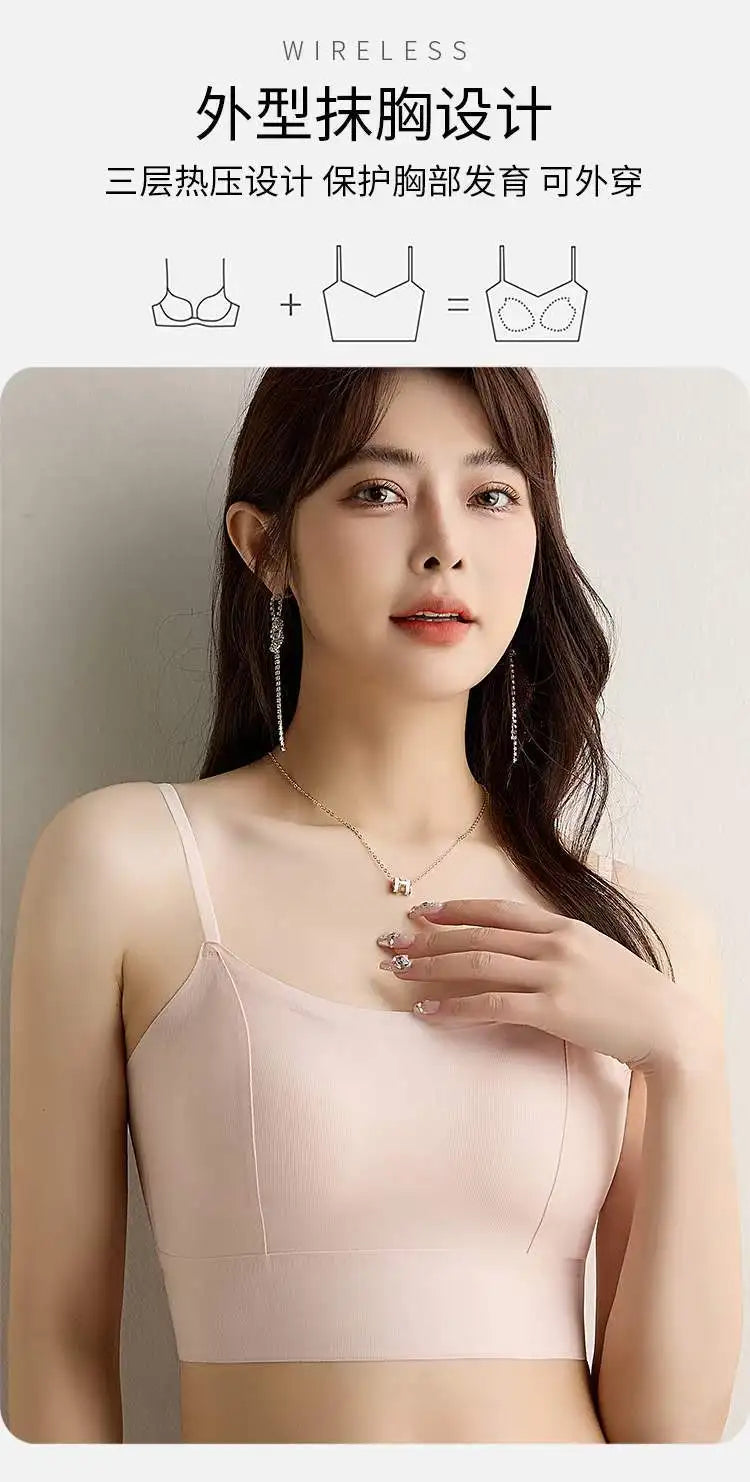2024 Invisible Push Up Bra Backless Sexy Women Bras Low Cut Plunge Brassiere Open Back Wedding Underwear Seamless Lingerie