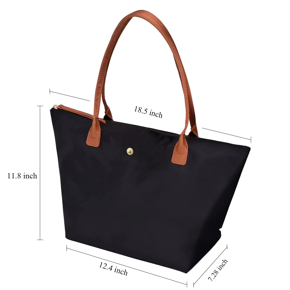 Large Capacity Shoulder Bag for Women Nylon Top Handle Foldable Weekend Hobo Handbag Dumpling Bag Travel Outdoor Bag Women Gift