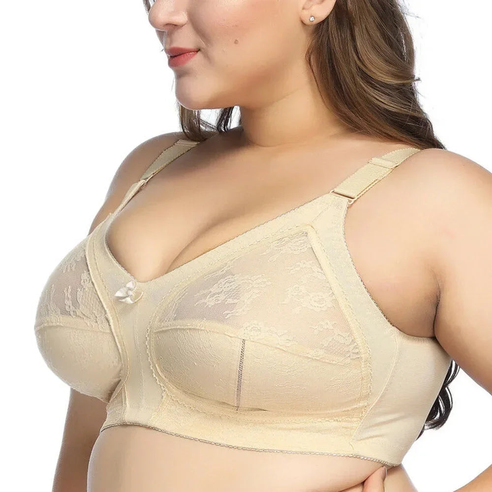 Big Minimizer Bras - Large Size Lace Wireless Full Coverage