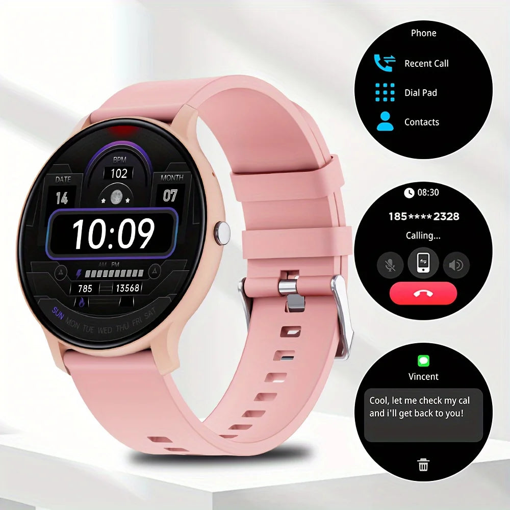 LAXASFIT 2024 Smartwatch - Bluetooth Call IP68 Fitness Custom Dials