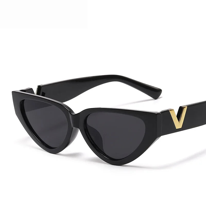 Luxury Glamour Cat Eye Designer Sunglasses - Fashion V Runway UV400
