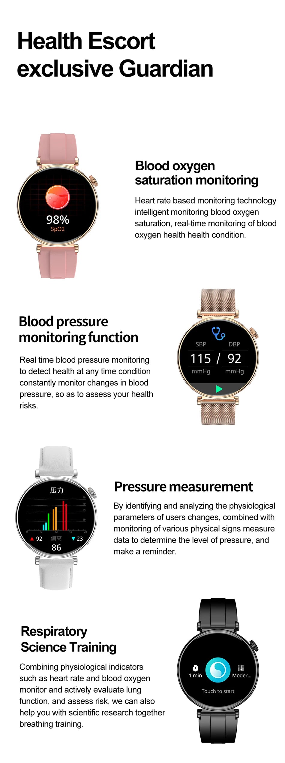 2025 New For Original HUAWEI Watch GT5 Mini Women Smartwatch GPS motion trail NFC 466*466 HD Full screen touch Ladies Smartwatch