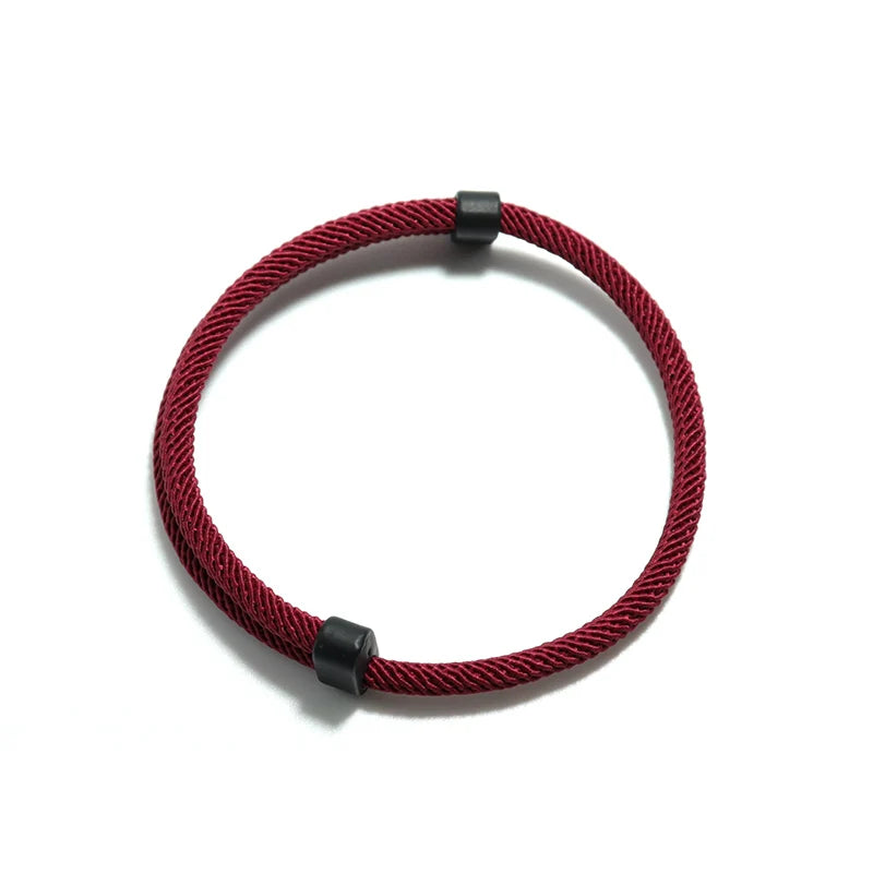 Trendy Thread Bracelet Mens Women Adjustable Red Braslet For Lovers Distance Couple Brazalete Minimalist Yoga Meditation Braclet