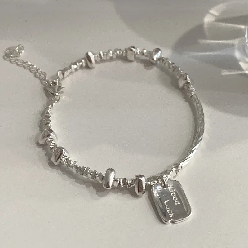 VENTFILLE 925 Sterling Silver Double Layer Pearl Bracelet for Women Girl Design Bead Korean Jewelry Dropshipping