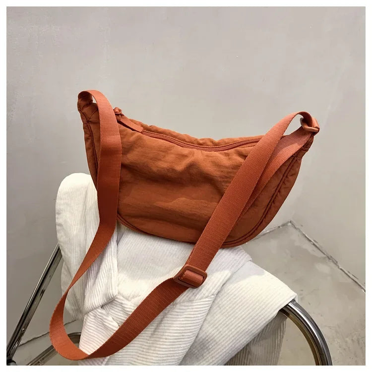 Casual Nylon Crossbody Bag for Women Designer Shoulder Bags Large Capacity Tote Lady Travel Shopper Bag Female Purses 2024