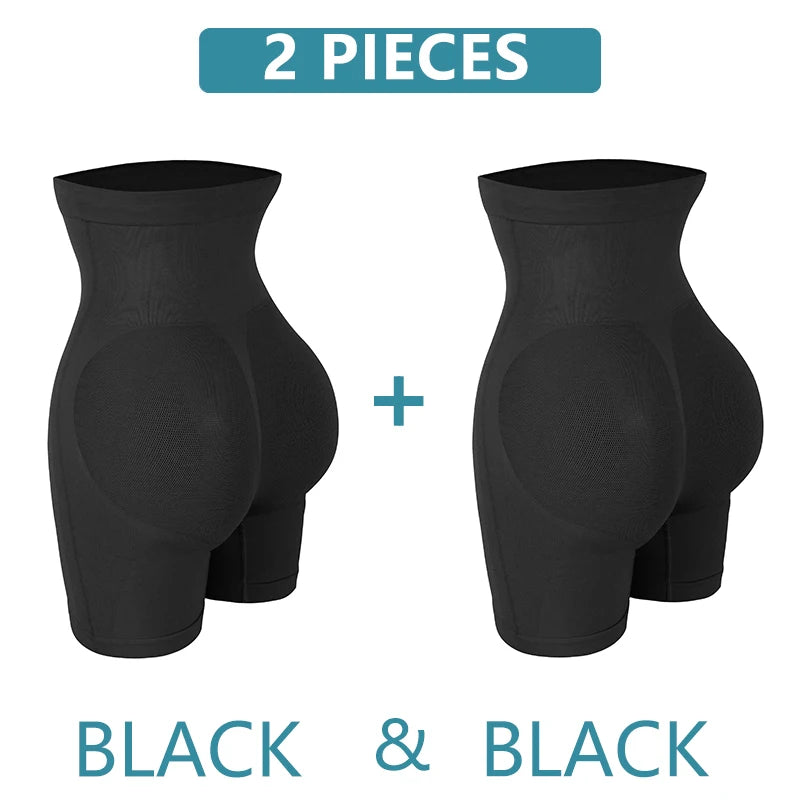 High Waist Body Shaper Shorts - Butt Lifter Mesh Buttock Enhancer
