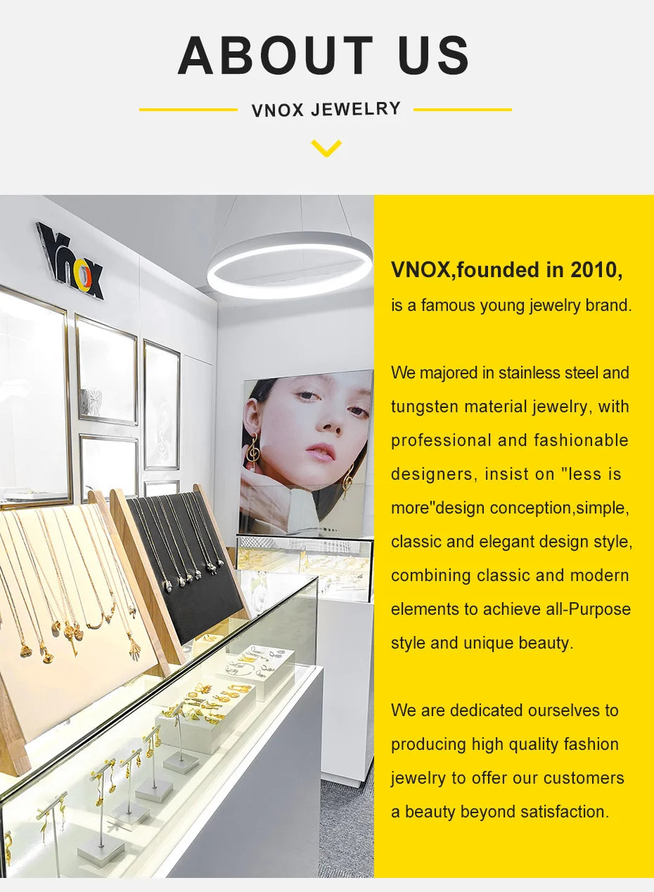 Vnox Women's Trendy Letters Necklaces With CZ Zircon, Stainless Steel 18K Gold Plated Pendant, Fashion Charm A-Z Accessories
