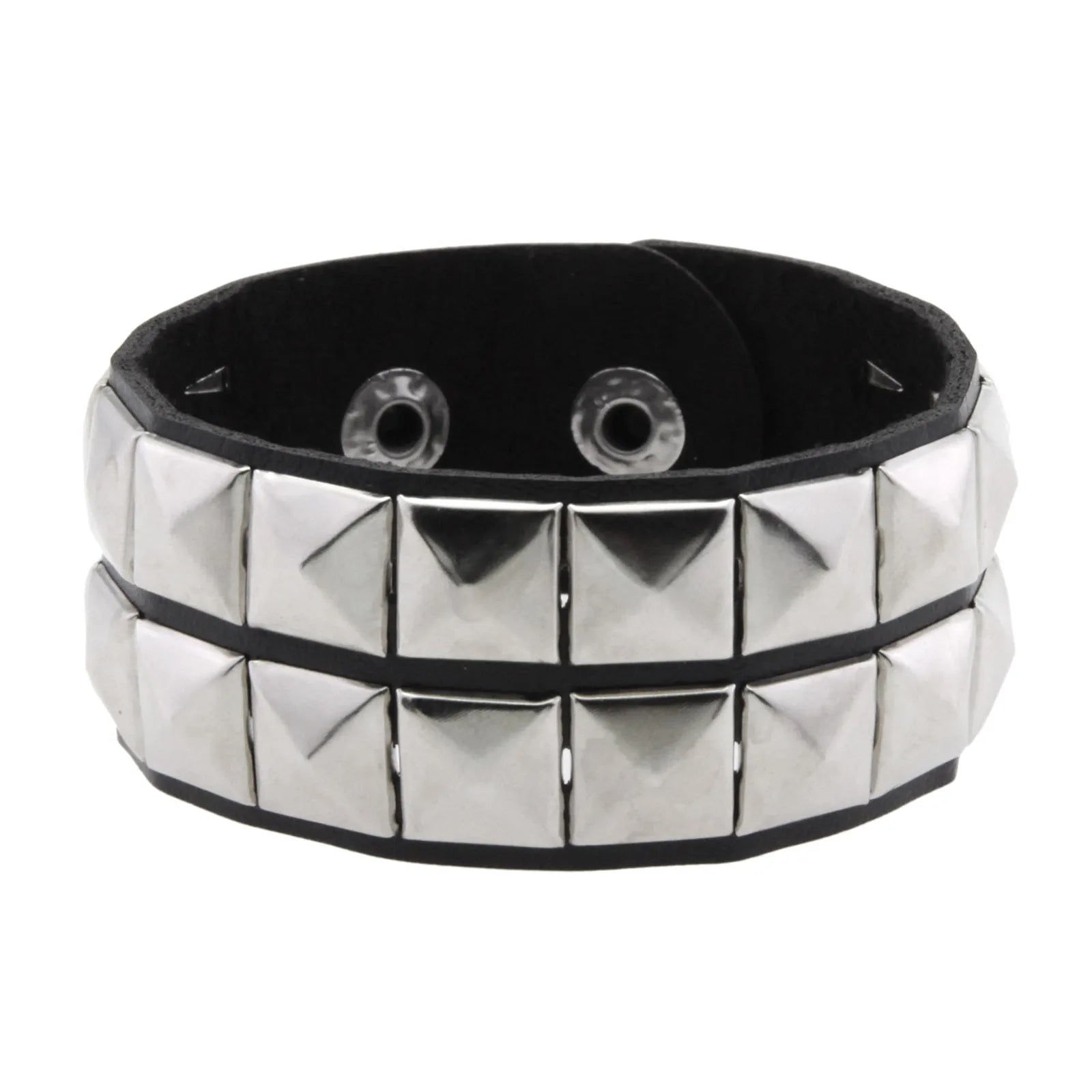 Punk Bracelets PU Leather Studded Bracelet Adjustable Goth Cuff Bracelet Gothic Rivet Buckle Wristband for Men Women Emo Jewelry
