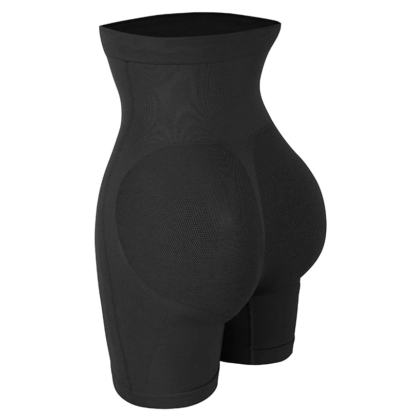 High Waist Body Shaper Shorts - Butt Lifter Mesh Buttock Enhancer