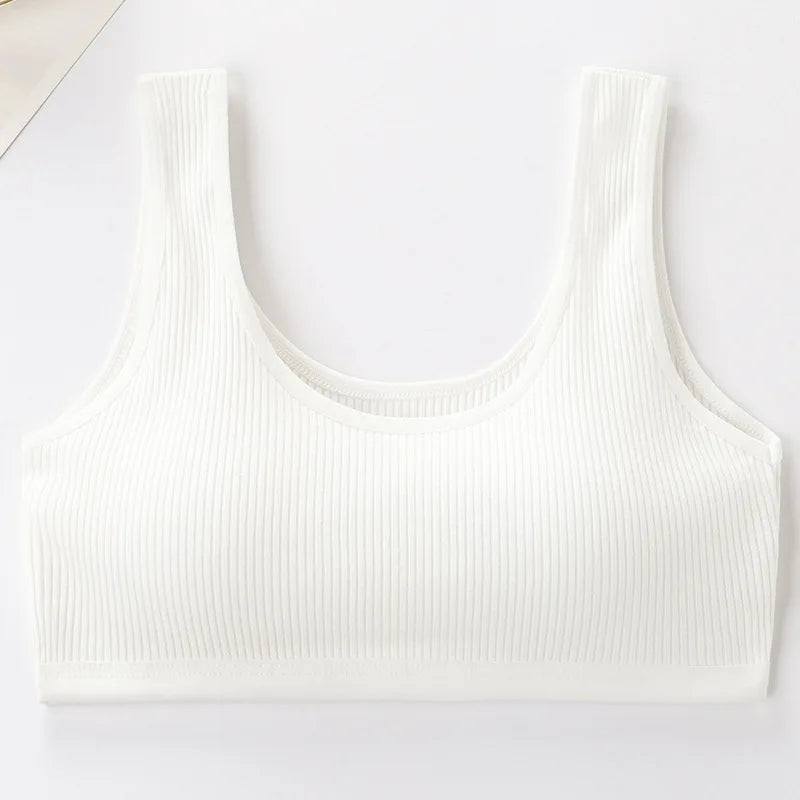 Cotton Girls Training Bras - Student Vest Breathable Sport Bras