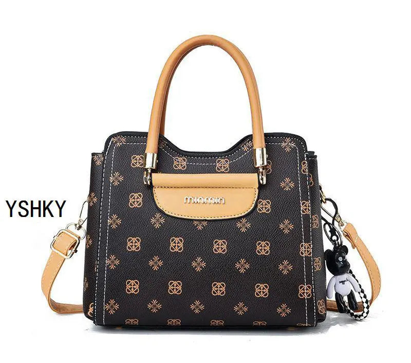 New brand shoulder Bag leather  Women's luxury designer handbag for 2024 women European and American retro cross body Tote bags