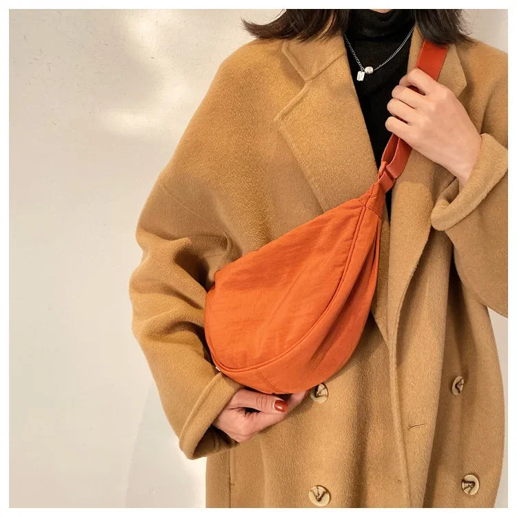 Casual Nylon Crossbody Bag for Women Designer Shoulder Bags Large Capacity Tote Lady Travel Shopper Bag Female Purses 2024