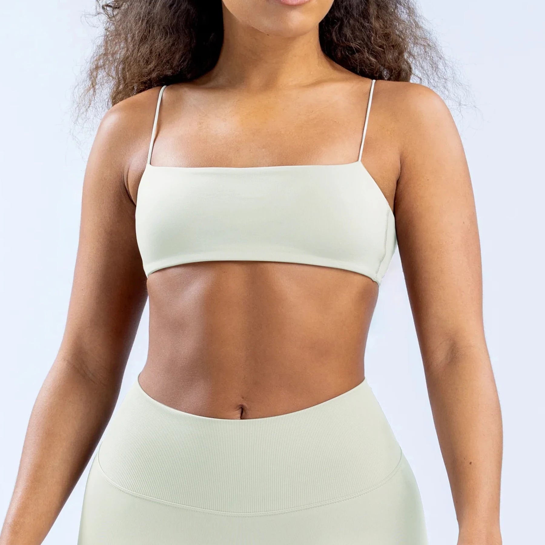 New Sports Seamless Spandex Strappy Bra Woman Fitness Elastic Breathable Breast Enhancement Leisure Sports Underwear