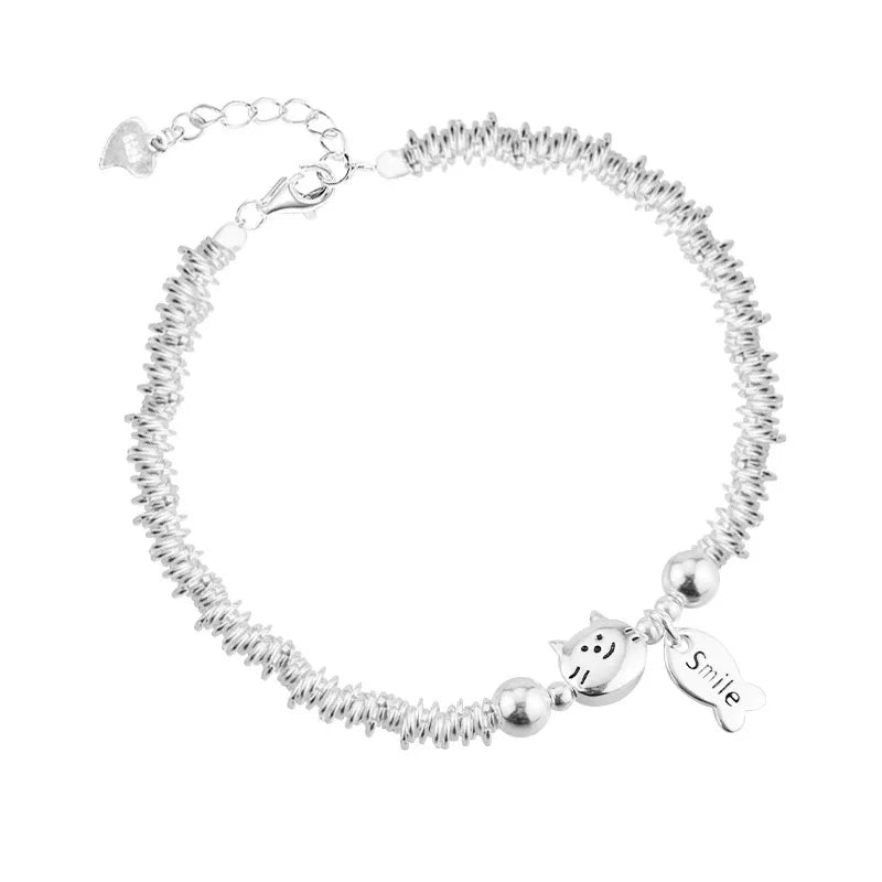 VENTFILLE 925 Sterling Silver Double Layer Pearl Bracelet for Women Girl Design Bead Korean Jewelry Dropshipping
