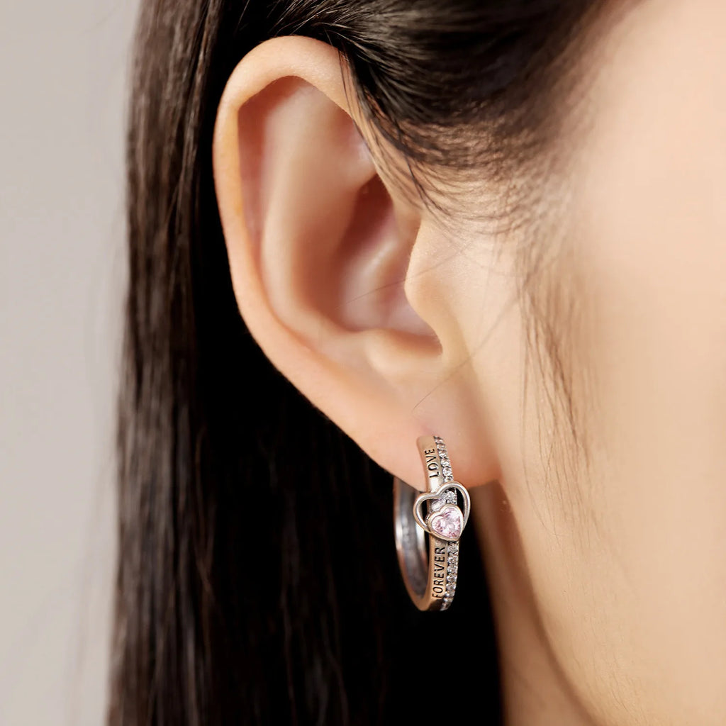 CYMYSS 2025 New 925 Sterling Silver Blue Heart Drop Earring Boutique Wedding Birthday Party Gift Jewellery Zircon Women Earrings