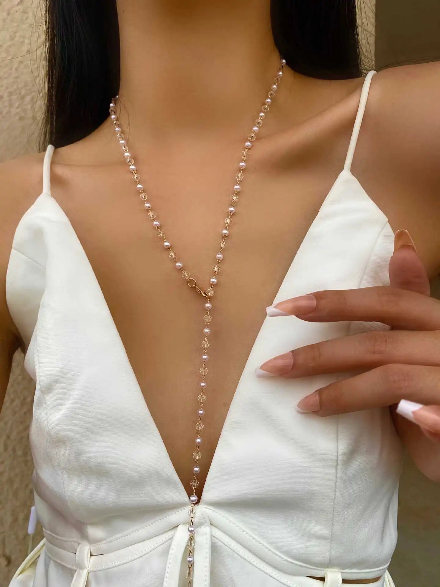New Luxury Colourful Heart Long Tassel Necklace for Women Shiny Rhinestone Crystal Zircon Choker Bohemian Statement Jewelry