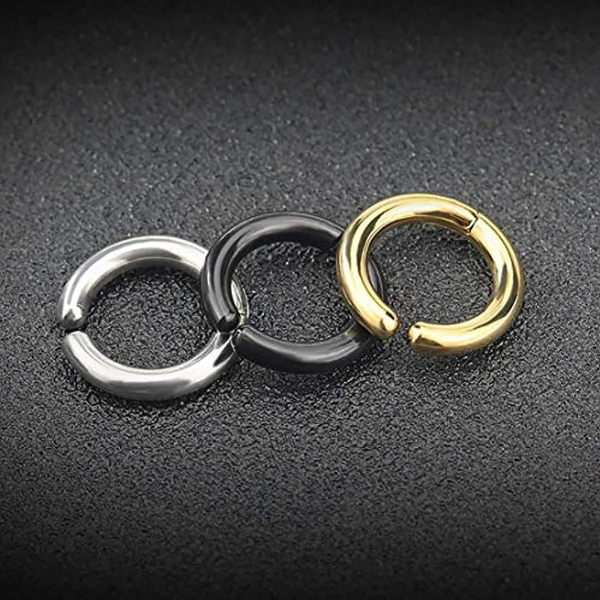 4 Pairs Simple Stainless Steel Magnetic Stud Earrings For Men, Cross Pendant Ear Clips, Cool Non Pierced Earrings