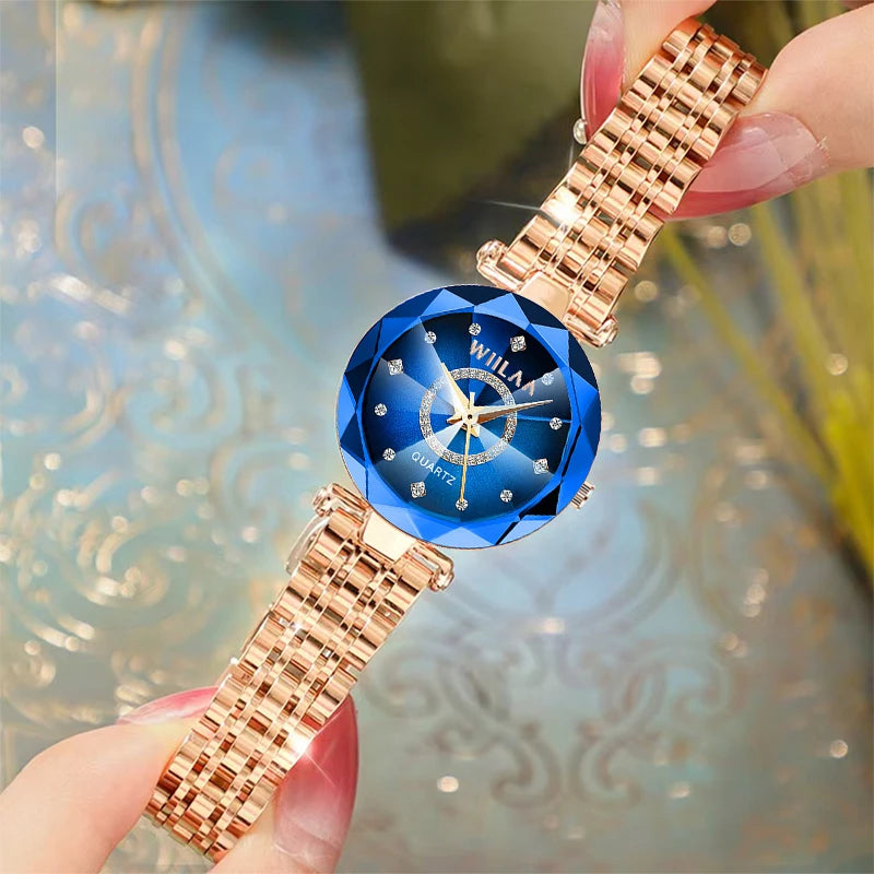 Women Bracelet Watches Stainless Steel Band Elegant Diamond Dial Ladies Wrist Watch For Crystal Exquisite Top Brand Luxury 2025