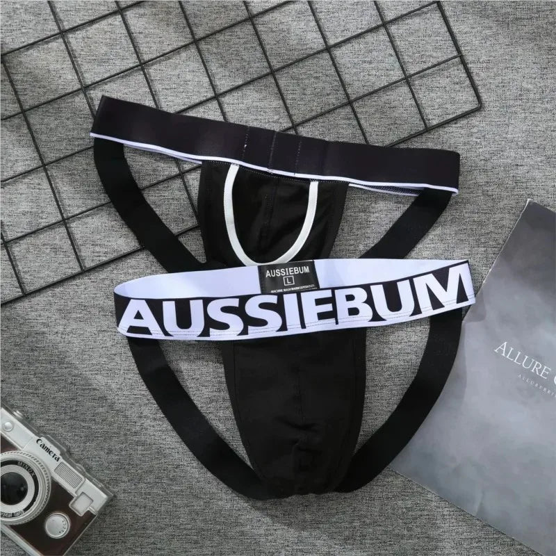 Dropshipping Printed Sexy Thong Briefs Men's Breathable Briefs Bikini G-strings Underwear Jockstraps Cotton Jocks Gay Underwear