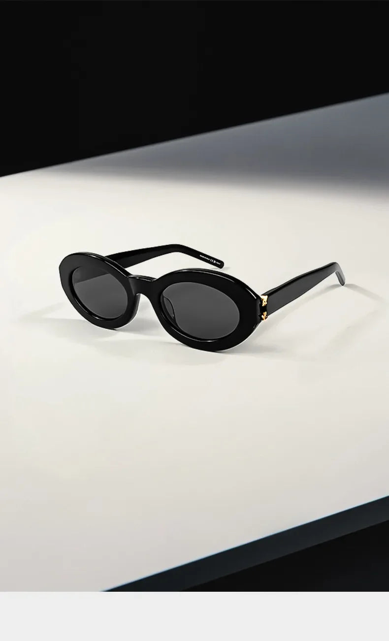 Best-Selling Oval Frame Sunglasses - High-End Vintage UV Protection