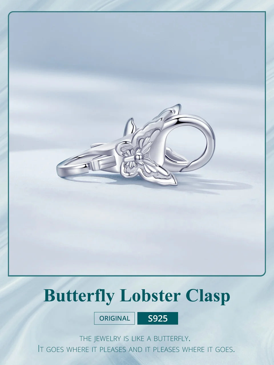 WOSTU Real 925 Sterling Silver Basic Snake Bangle Bracelet Butterfly Flower Closure Buckle For DIY Charms Bead Jewelry Make Gift