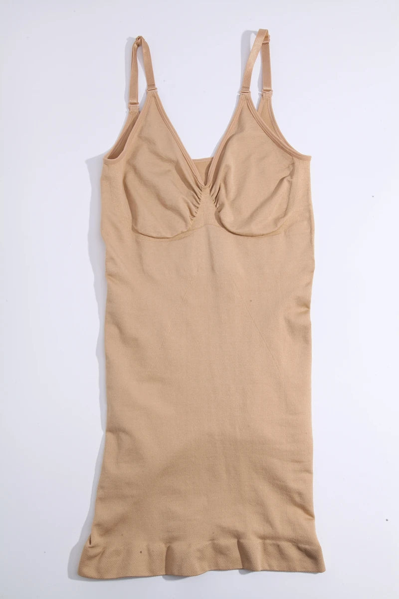 Full Slip Shapewear - V Neck Bodycon Compression Body Shaper