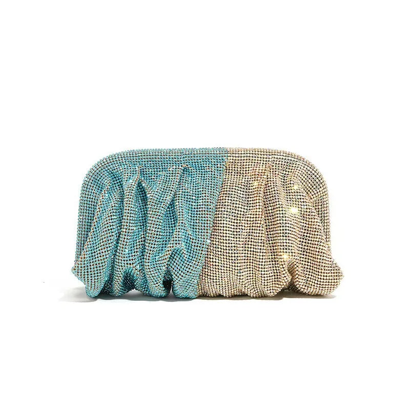 Glamorous Rhinestone Pearl Evening Bag for Women | Elegant Stage Performance Clutch | Sparkly Prom Wedding Party Purse 럭셔리 클러치백