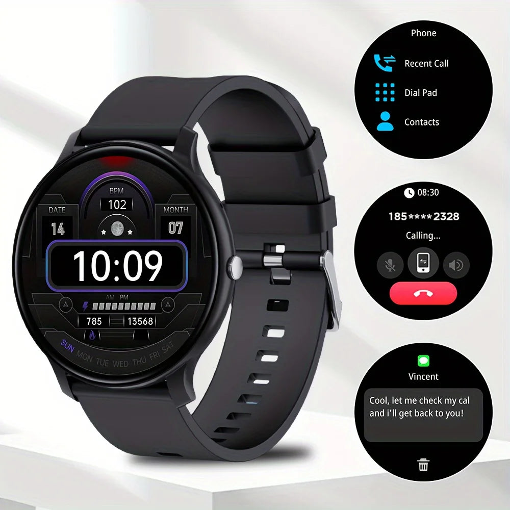 LAXASFIT 2024 Smartwatch - Bluetooth Call IP68 Fitness Custom Dials