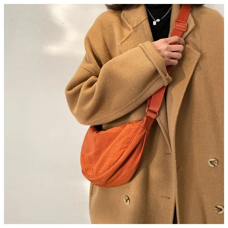 Casual Nylon Crossbody Bag for Women Designer Shoulder Bags Large Capacity Tote Lady Travel Shopper Bag Female Purses 2024
