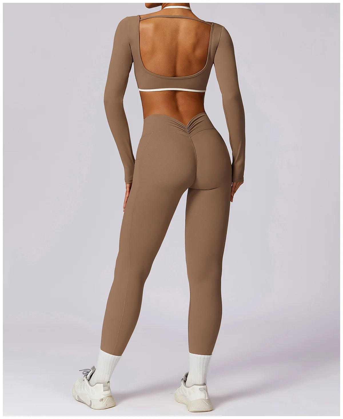 2Pcs Gym Set Women Workout Backless Yoga Suit Women Quick Dry Running Legging Fitness Bra Short-sleeved Shirt Sports Suit Female
