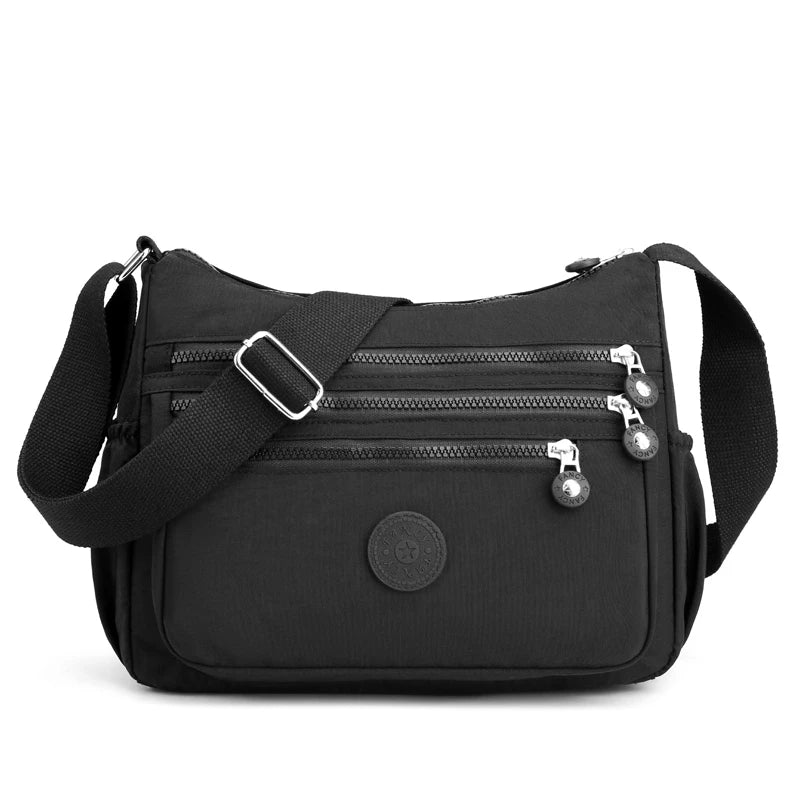 High capacity Shoulder Crossbody Bag for Women Purse Waterproof Nylon Handbag Suitable for mothers, shopping, vacation use