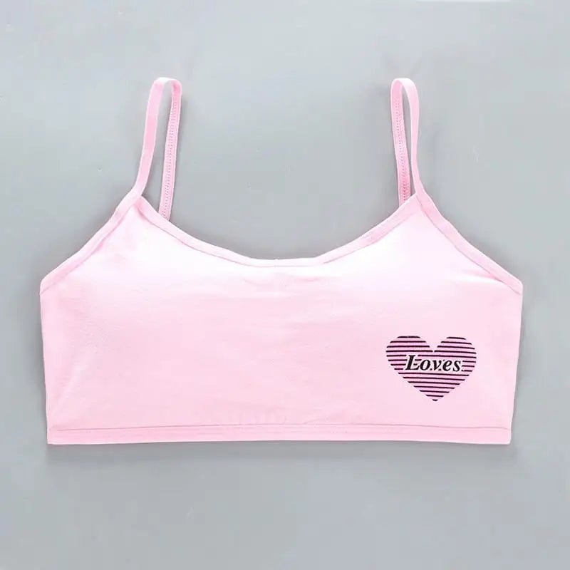 Teenage Girls Training Bras - Cotton Soft Sports Bra 8-16 Years