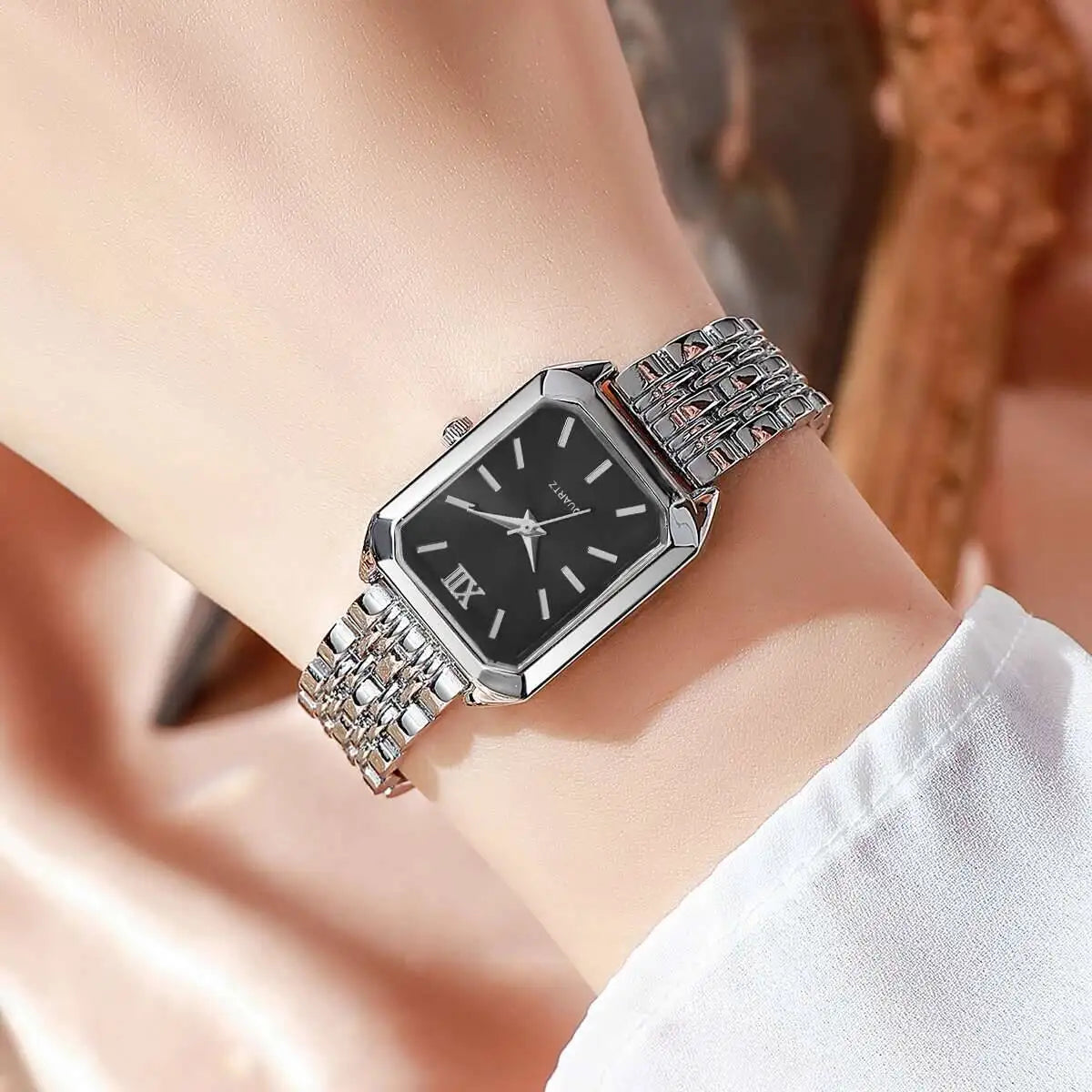 Fashion Rectangle Quartz Watch - Luxury Analog Wristwatch Gift