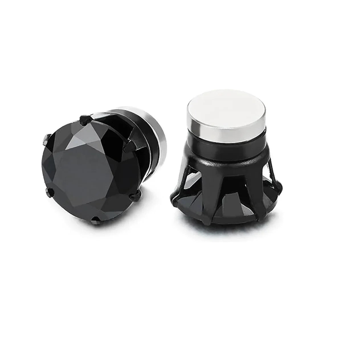 2PCS Magnetic Ear Clips Stud Earrings Non Piercing Strong Magnet Fake Piercing Women Men Jewelry Clip Earrings for Kids Girls