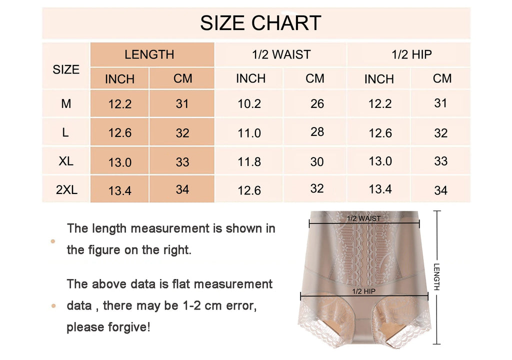High Waist Control Panties - Seamless Lace Postpartum Shapewear