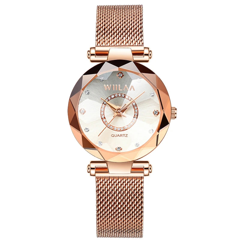 Women Watches 2025 Top Luxury Brand Rhinestone Elegant Ladies Watches Gold Clock Wrist Watches For Women relogio feminino