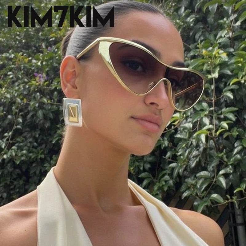 Y2K Punk Cat Eye Sunglasses - 2025 Luxury Shield Eyewear UV400 Women