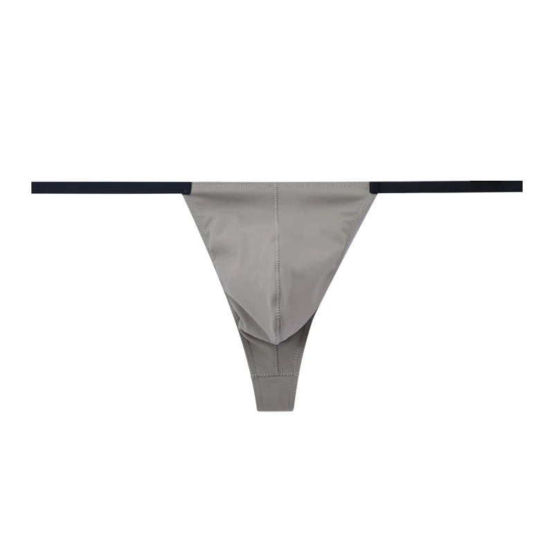 Multi size Comfortable  high stretch sports Thong men's T-pants Mens Sexy T Back  Men Brief Underwear Ribbed Pants Sexy T-Shaped