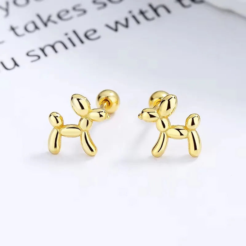 New Fashion Heart Stud Earrings for Women Hypoallergenic Screw Cartilage Helix Earring Girls Piercing Accessories Jewelry Gifts