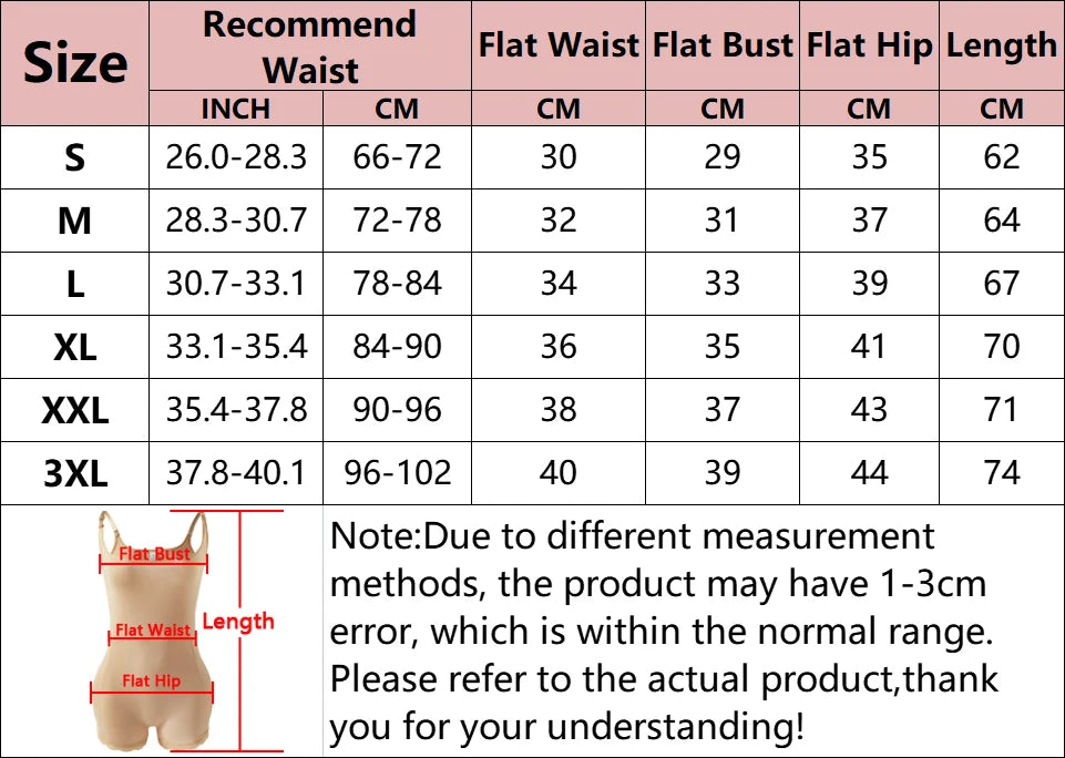 Women Padded Bodysuit - Butt Lifter Waist Trainer Body Shaper