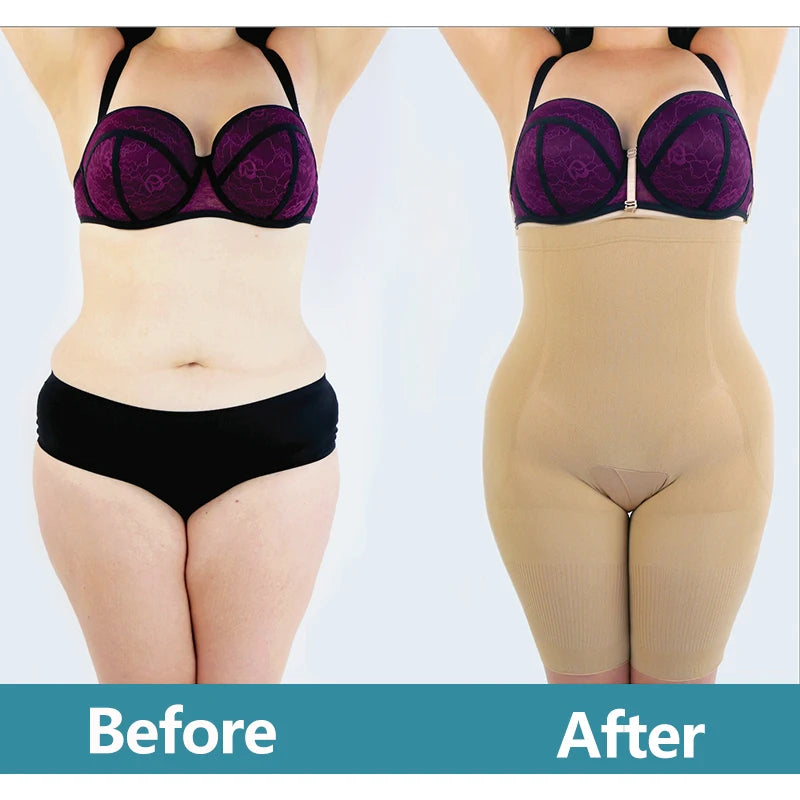 High Waist Body Shaper Shorts - Butt Lifter Mesh Buttock Enhancer
