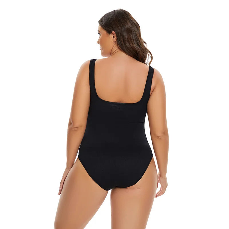 GUUDIA Ribbed Tummy Jumpsuit - Daily Shaper Bodysuit Open Crotch