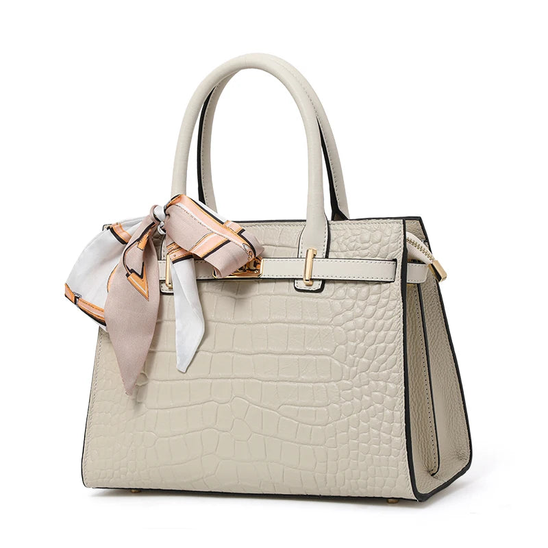 Leather  bag,women's handbag, cowhide cross-body bag, 2024 new style, light and luxurious, mother bag, large capacity