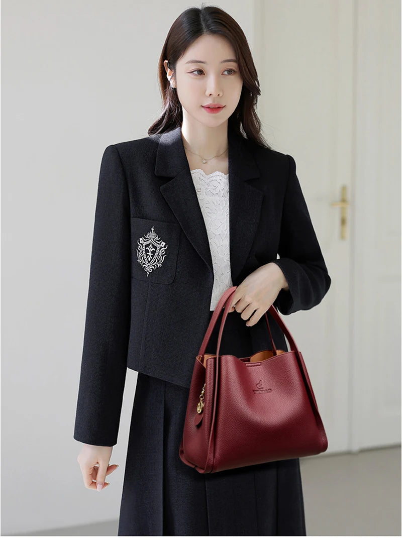 Genuine Brand Tote Bag Leather Luxury Handbags Women Bags Designer Handbags High Quality Ladies Crossbody Hand Bags for Women