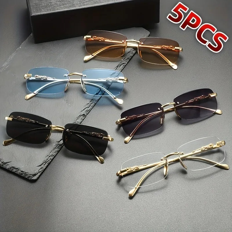Perfect Fashion Leopard Sports Glasses - Unframed Holiday Party UV400