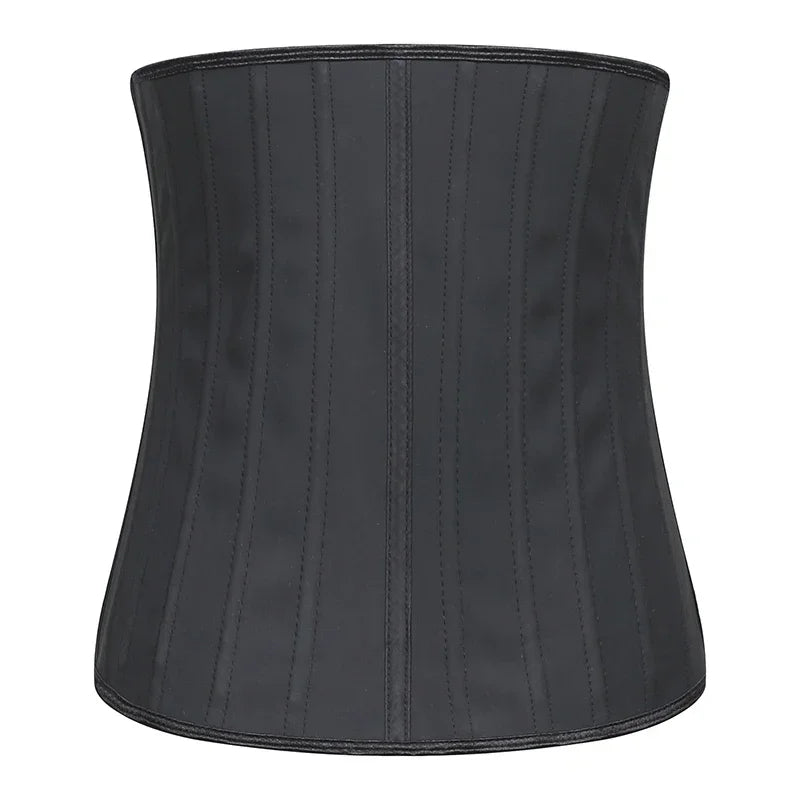 25 Bones Corset Waist Trainer - Latex Body Shapewear Belt