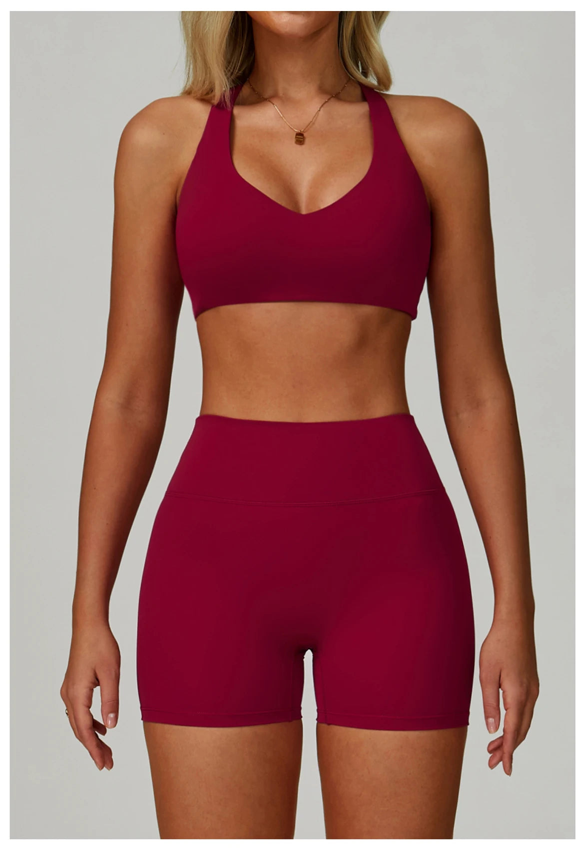 2-3PCS Yoga Suit Women Tracksuit Sports Bra High Waist Leggings Shorts Outfit Gym Set Fitness Push Up Workout Clothes Sportswear