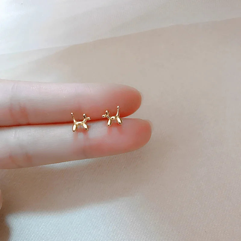 silver-plate Gold Color Mini Small Butterfly Heart Stud Earring For Women Cartilage Helix Tragus Ear Piercing Jewelry Gift