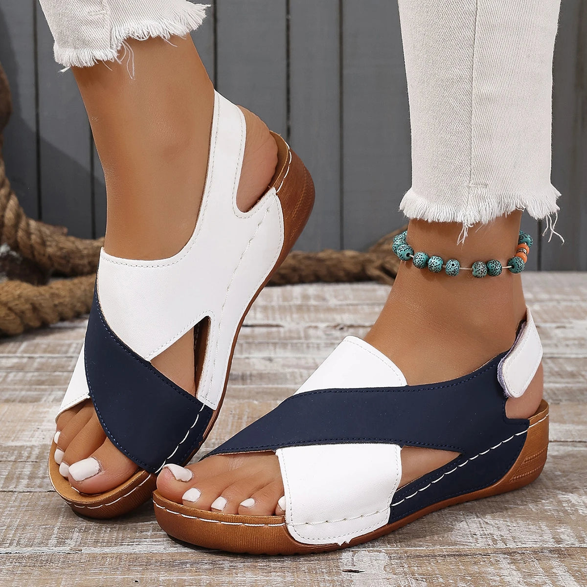 Summer Plus Size Women Sandals - Wedge Party Walking Shoes